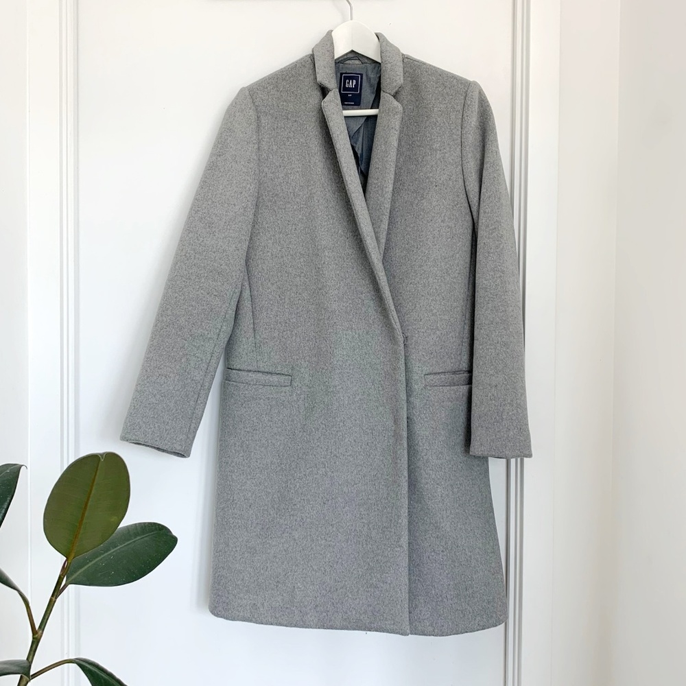 LIKE NEW Wool Coat Grey | GAP
